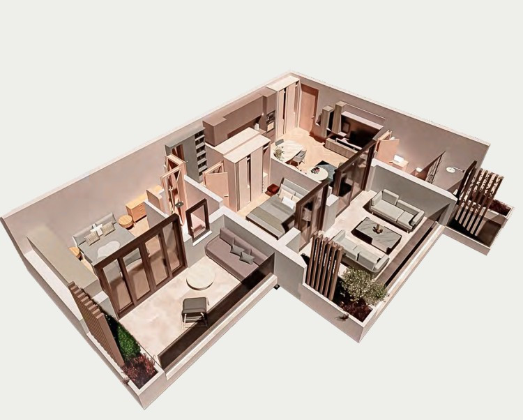 Außergewöhnliche Wohnung in einem Neubau