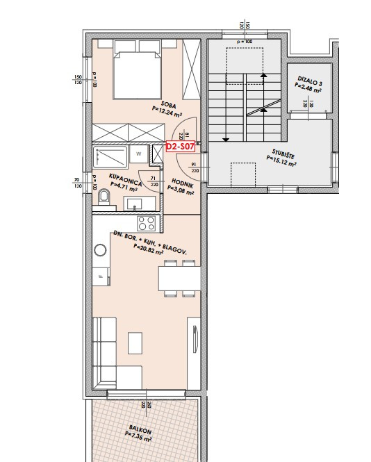 STANOVI U NOVOGRADNJI 150M OD MORA