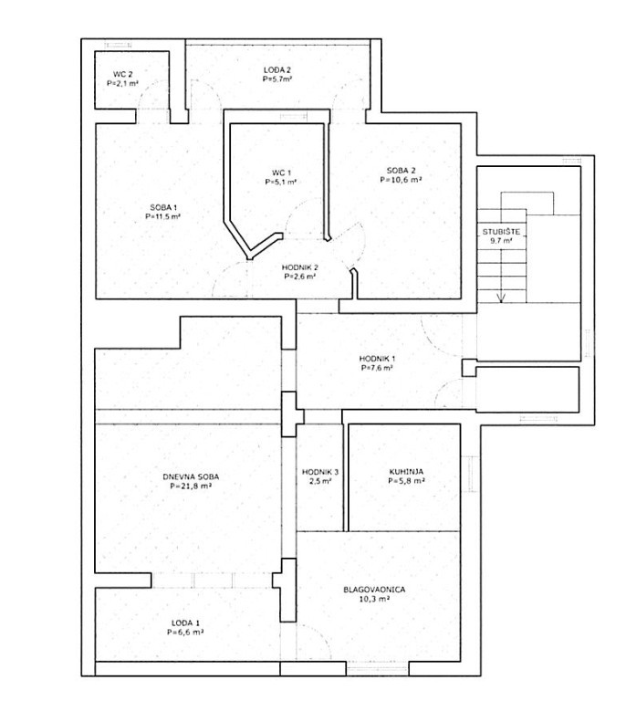 PROSTRANI TROSOBAN STAN UZ MORE